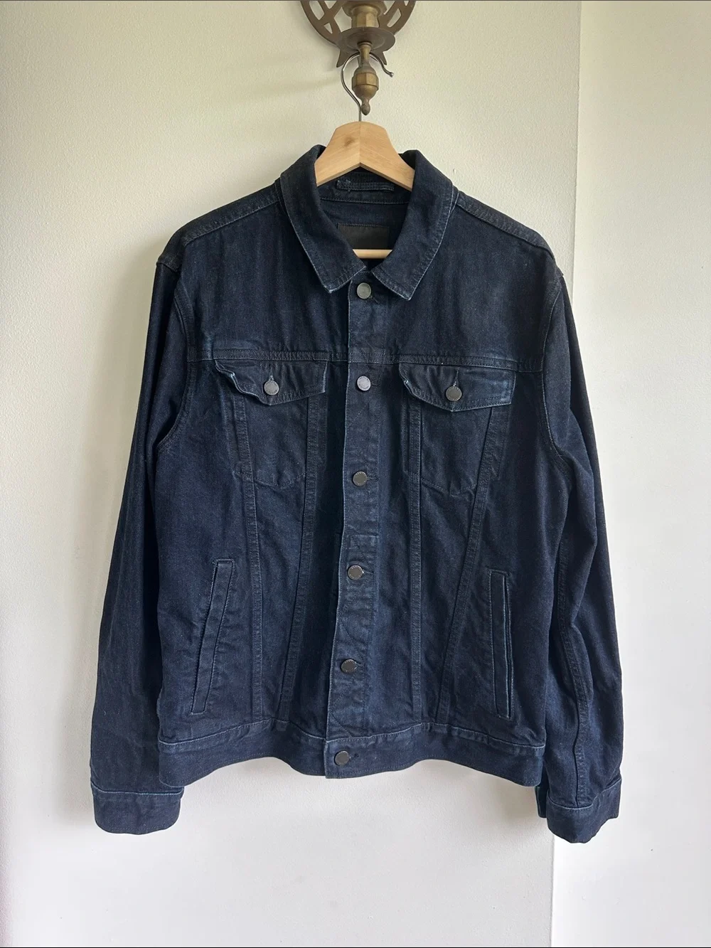 Banana Republic Dark Navy Denim Jacket - Button Front